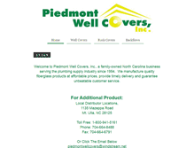 Tablet Screenshot of piedmontwellcovers.com